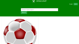 openclipart圖庫：Realistic soccer ball-資源代表圖