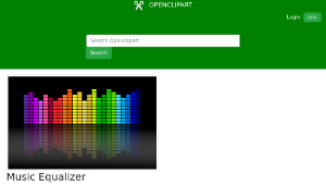 openclipart圖庫：Music Equalizer-資源代表圖