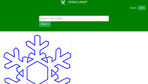 openclipart圖庫：Snowflake (simply)-資源代表圖