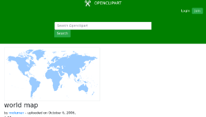 openclipart圖庫：world map-資源代表圖