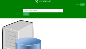 openclipart圖庫：database server