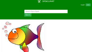 openclipart圖庫：Happy fish-資源代表圖