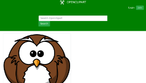 openclipart圖庫：Cartoon owl-資源代表圖