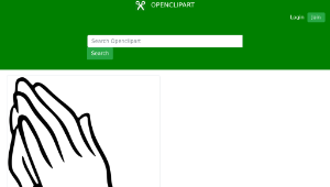 openclipart圖庫：praying hands縮圖