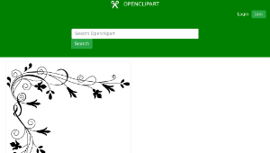 openclipart圖庫：Stylized Flowers (Border)-資源代表圖