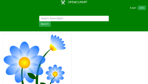 openclipart圖庫：Blue Flower Motif-資源代表圖