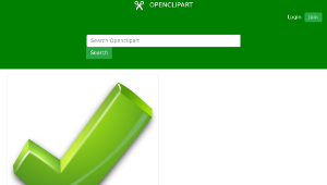 openclipart圖庫：green tick-資源代表圖