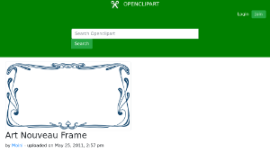 openclipart圖庫：Art Nouveau Frame縮圖