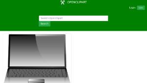 openclipart圖庫：Vector laptop or notebook-資源代表圖