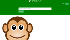 openclipart圖庫：funny monkey face-資源代表圖