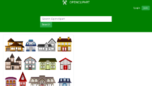 openclipart圖庫：Simple Houses-資源代表圖