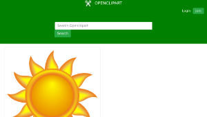 openclipart圖庫：Decorative Sun-資源代表圖