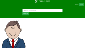 openclipart圖庫：Man in Suit縮圖