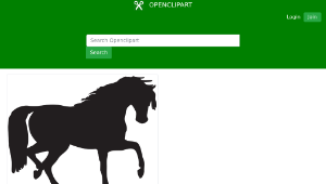 openclipart圖庫：horse silhouette-資源代表圖