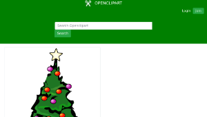 openclipart圖庫：christmas tree縮圖