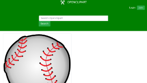 openclipart圖庫：Baseball-資源代表圖