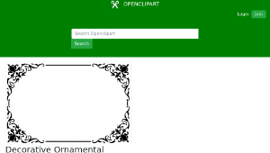 openclipart圖庫：Decorative Ornamental Frame Border 2-資源代表圖