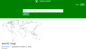 openclipart圖庫：world map-資源代表圖