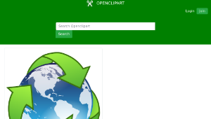 openclipart圖庫：crystal earth recycle縮圖