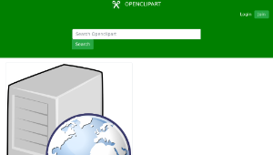 openclipart圖庫：web server-資源代表圖