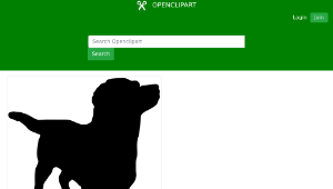 openclipart圖庫：Dog silhouette-資源代表圖