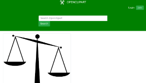 openclipart圖庫：scales of justice-資源代表圖
