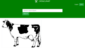 openclipart圖庫：cow-資源代表圖