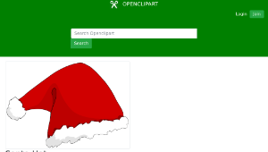 openclipart圖庫：Santa Hat