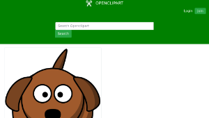 openclipart圖庫：Cartoon dog