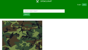 openclipart圖庫：Camouflage / Army Print