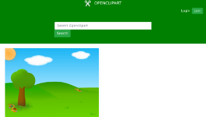 openclipart圖庫：Cartoon Landscape