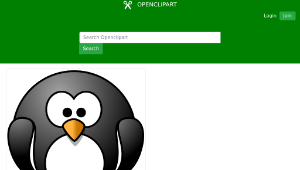 openclipart圖庫：Cartoon penguin-資源代表圖