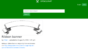 openclipart圖庫：Ribbon banner-資源代表圖