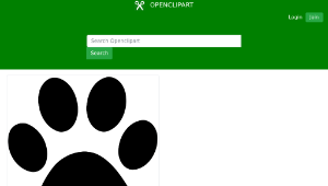openclipart圖庫：Paw Print-資源代表圖