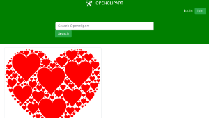 openclipart圖庫：Hearts In Heart-資源代表圖