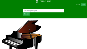 openclipart圖庫：piano