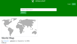 openclipart圖庫：World Map-資源代表圖
