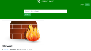 openclipart圖庫：Firewall-資源代表圖
