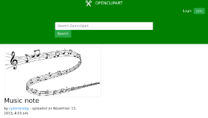 openclipart圖庫：Music note