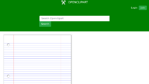 openclipart圖庫：Lined Paper
