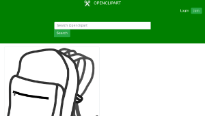 openclipart圖庫：School bag-資源代表圖