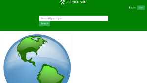 openclipart圖庫：Glossy Globe-資源代表圖