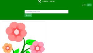 openclipart圖庫：3 flowers