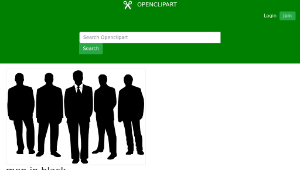 openclipart圖庫：men in black