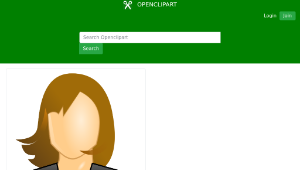 openclipart圖庫：female user icon-資源代表圖