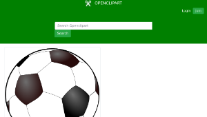 openclipart圖庫：Soccer Ball-資源代表圖