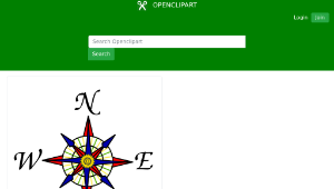 openclipart圖庫：Compass rose-資源代表圖