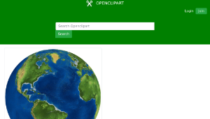 openclipart圖庫：3D Earth Globe-資源代表圖