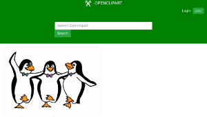 openclipart圖庫：Dancing Penguins-資源代表圖