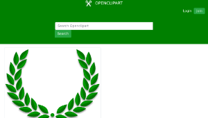 openclipart圖庫：Laurel wreath-資源代表圖